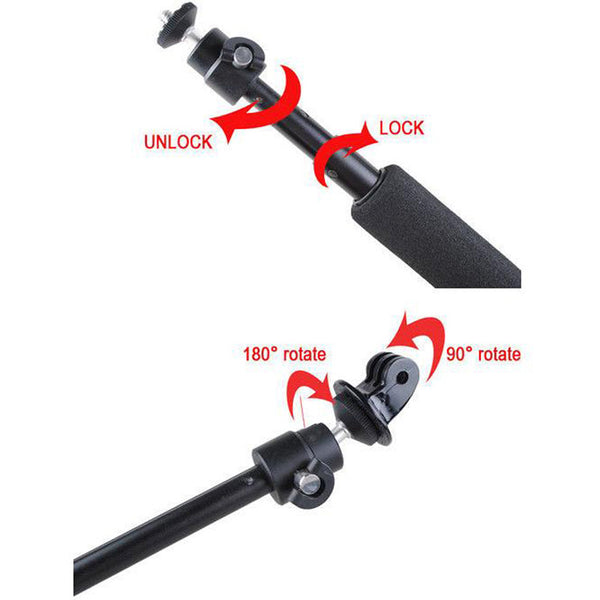 Self-lock Telescoping Extendable Pole